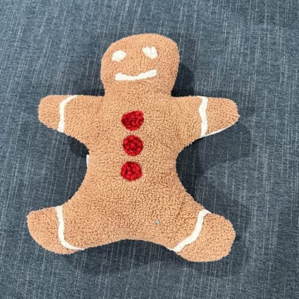 Cupcakes and Cashmere Gingerbread Man Plush Pillow